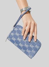 Jet Set Travel Large Logo Jacquard Denim Smartphone Wristlet,35S6STVE3J