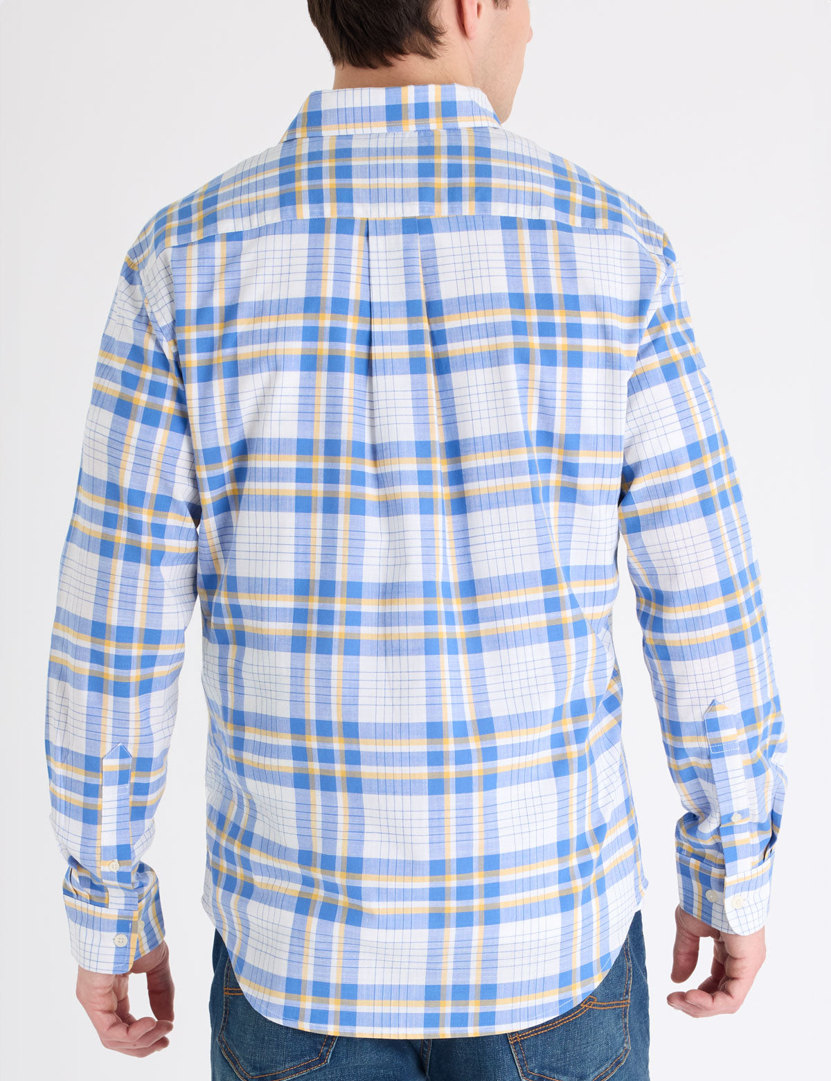 LONG SLEEVE PLAID SLUB POPLIN SHIRT Serial 11H0387-VP00A