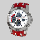 MENS RED STRAP ANADIGI WATCH,US9877UO-0000A