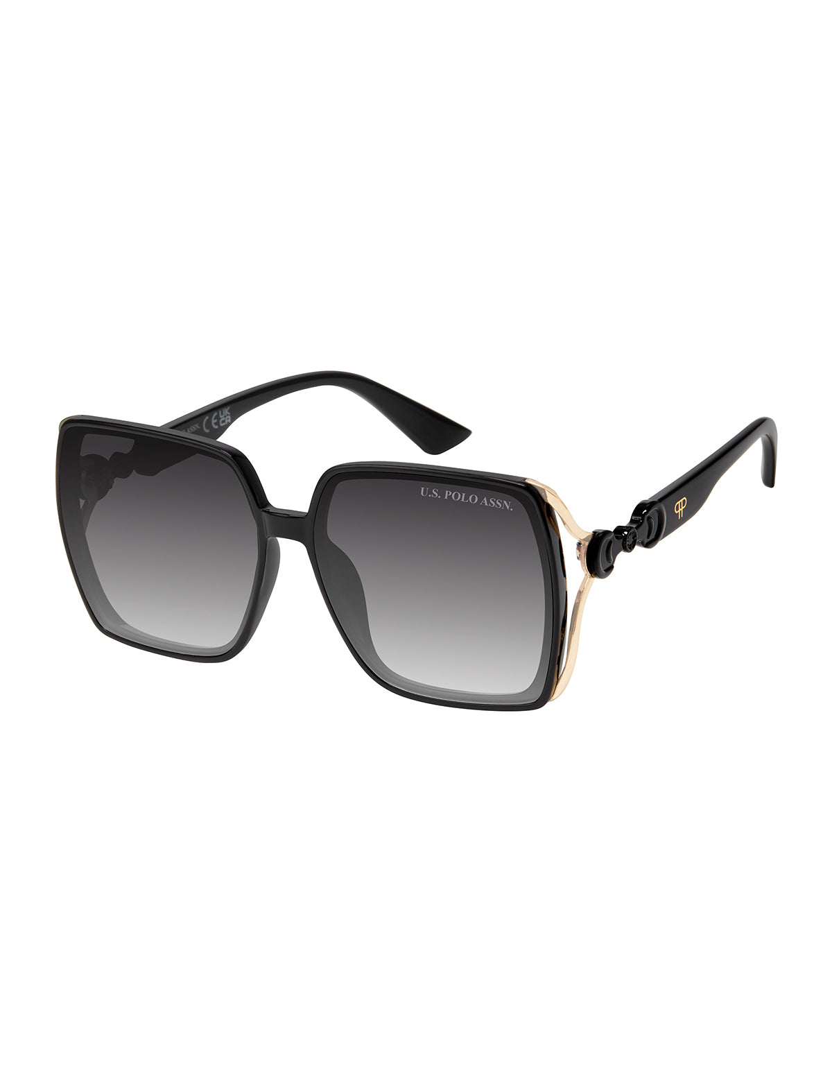 Immediate US Polo  LADIES ARTISAN OPEN-TEMPLE SQUARE SUNGLASSES Serial PA5171-0000A