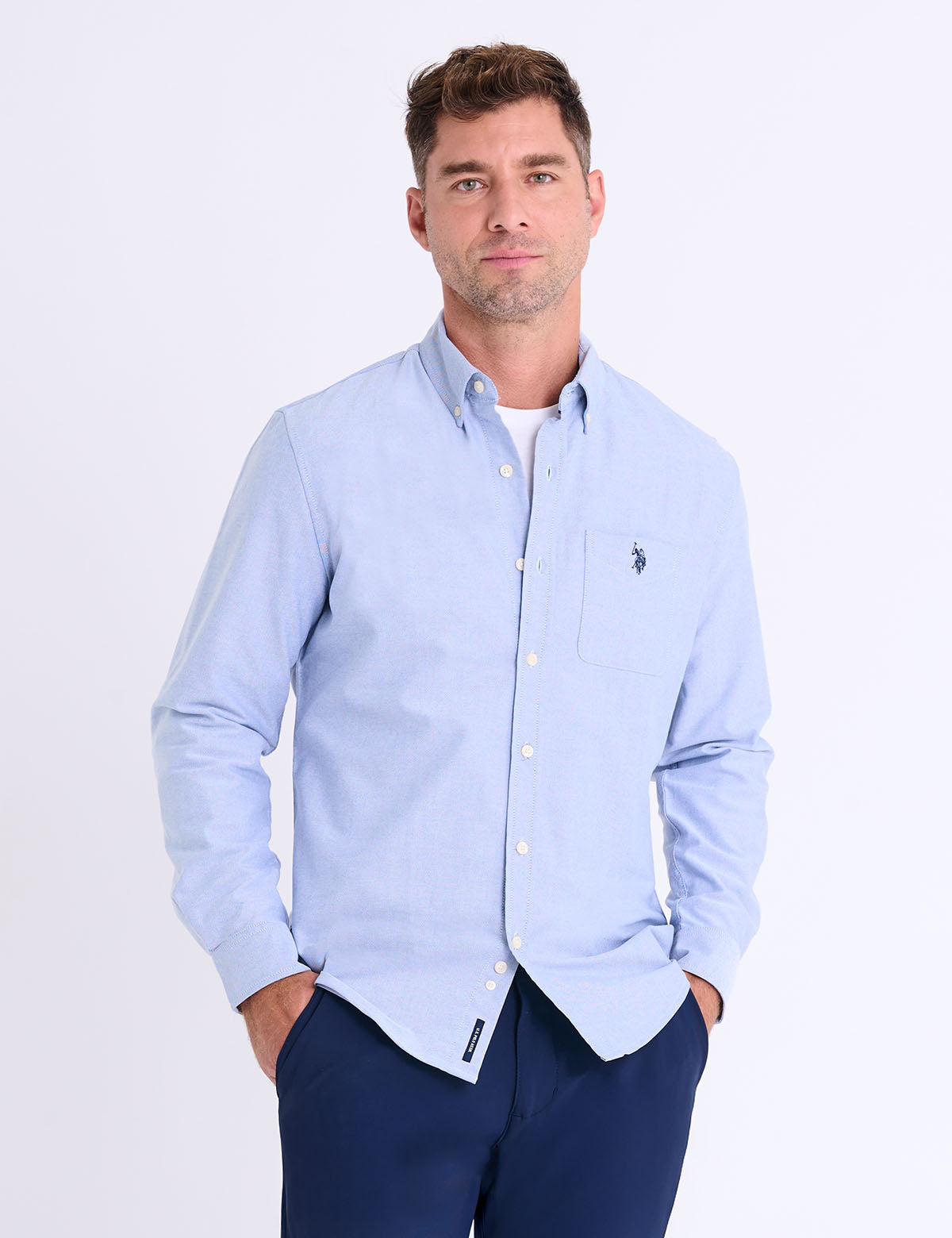 LONG SLEEVE STRETCH OXFORD SHIRT Serial 115705-YC00A