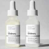 The Ordinary Skin Support Basics Duo - Skin Care Bundle Set For All Skin Types- Hyaluronic Acid 2% + B5 1 Fl Oz, Niacinamide 10% + Zinc 1% 1 Fl Oz