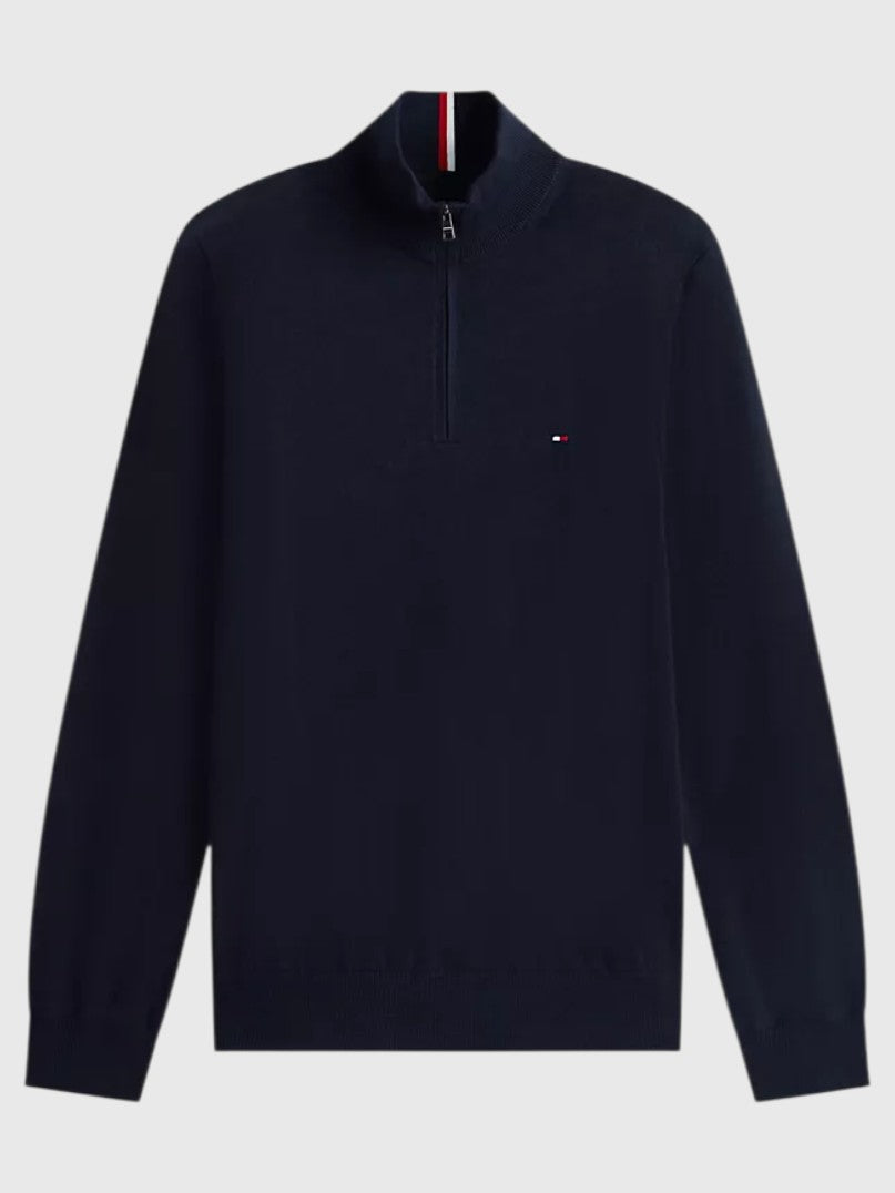 TOMMY HILFIGER Classic Quarter-Zip Sweater,78J9329-BDS