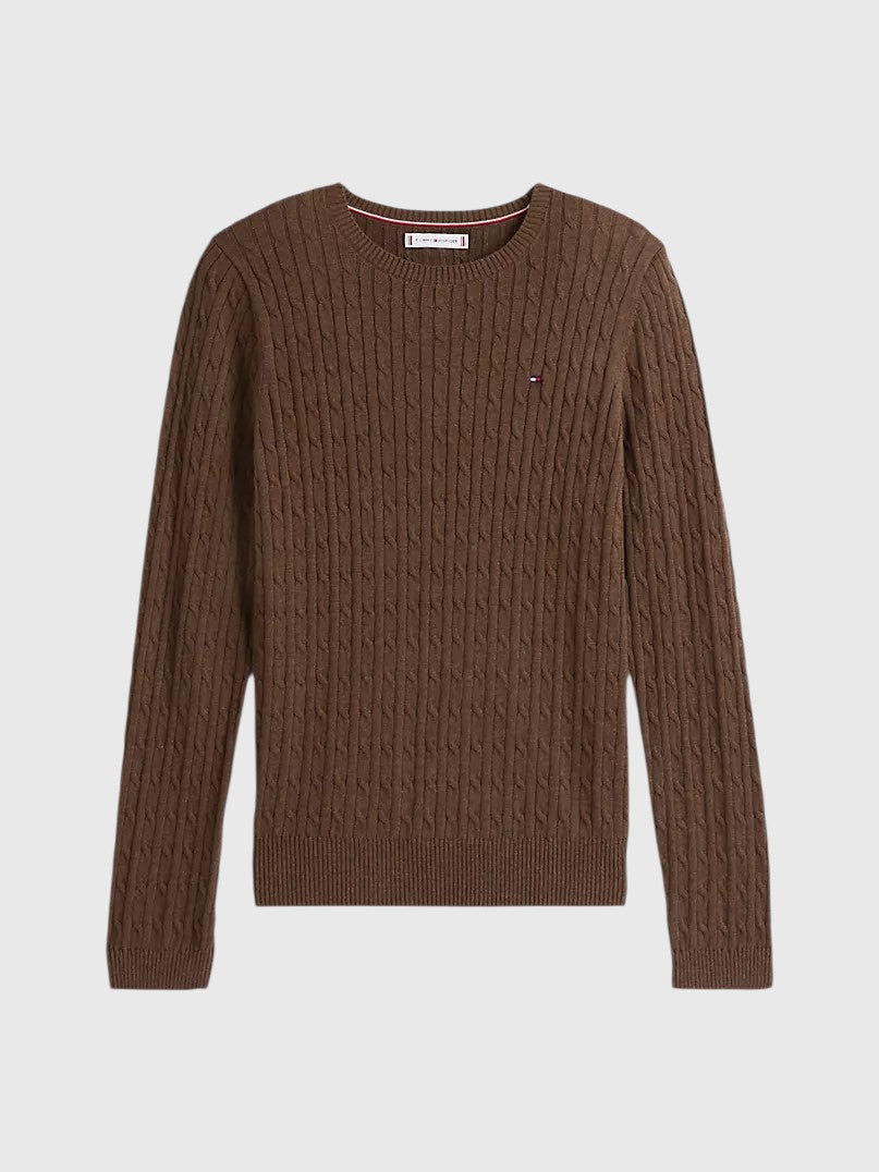 TOMMY HILFIGER Cable Knit Sweater,XW07179-DW5