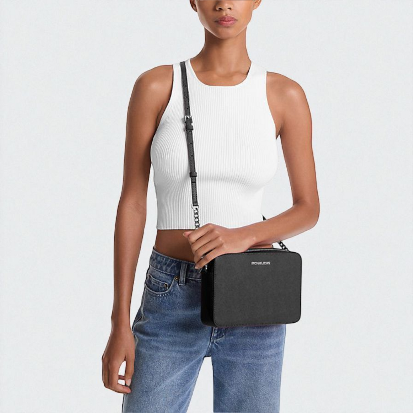 Jet Set Large Saffiano Leather Crossbody Bag 35T8GTTC9L