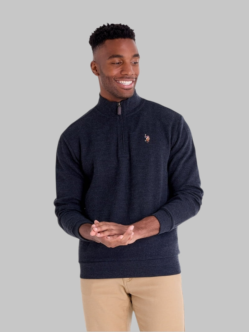 U.S. Polo Assn. Men's Quarter Zip Flatback