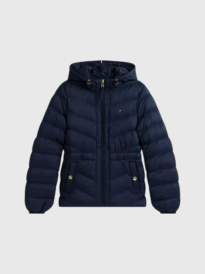 TOMMY HILFIGER  Quilted Hooded Jacket,XW09404-ACI
