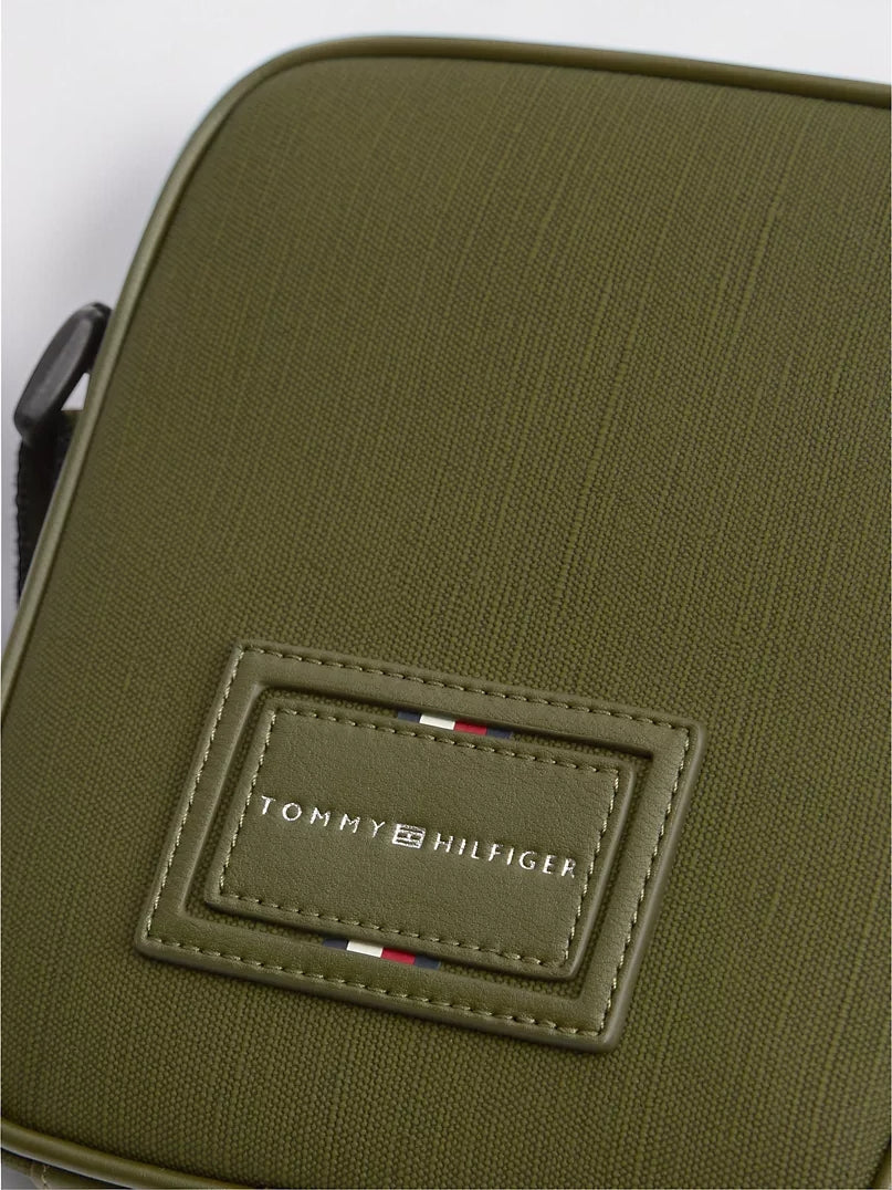 Hilfiger Logo Textured  Reporter Bag