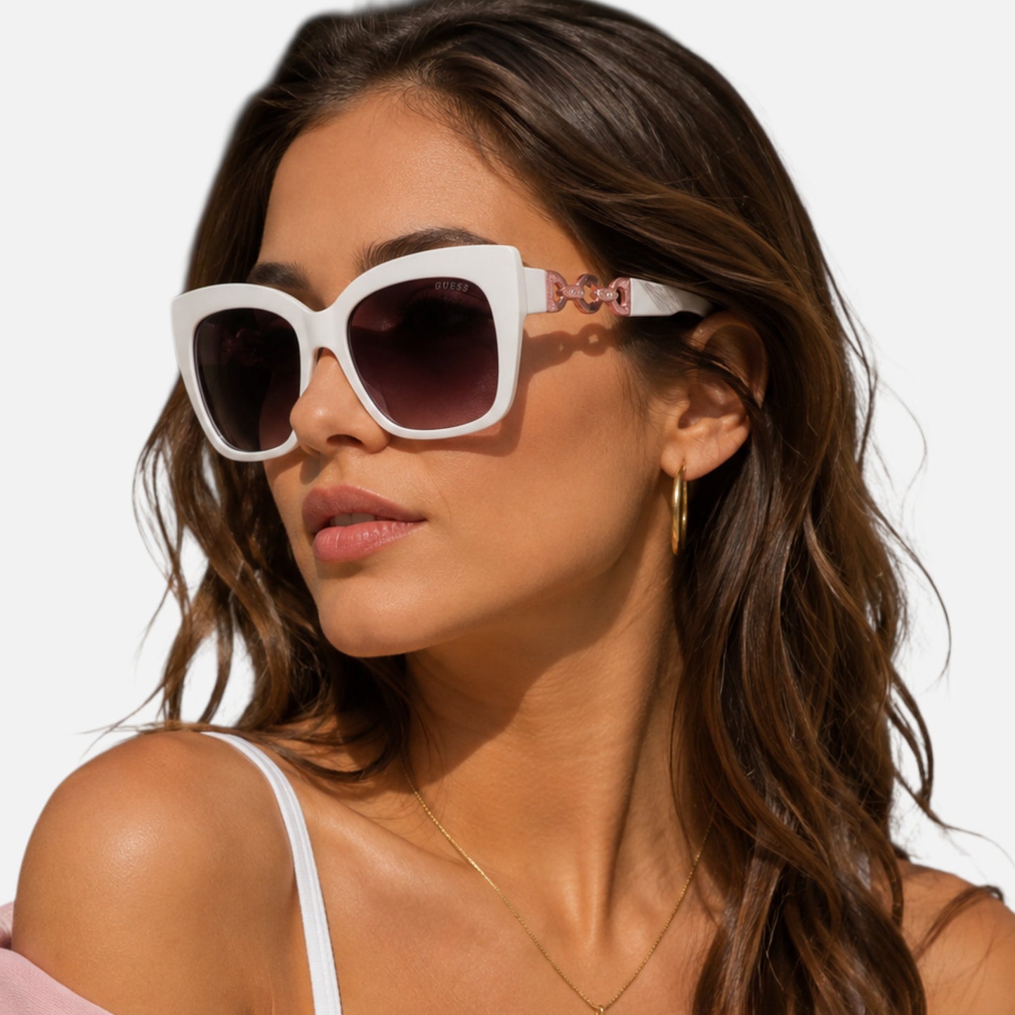 Guess Gradient Square Ladies Sunglasses, GF00055