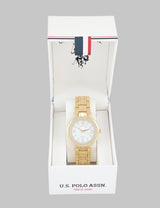 LADIES GOLD LINK WATCH,USC40631UO-0000A