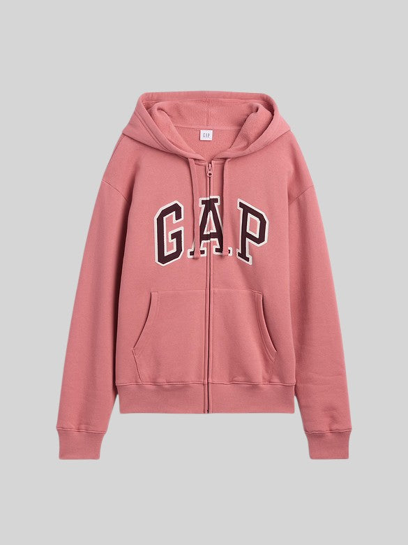 Gap Relaxed Gap Logo Zip Hoodie,627454
