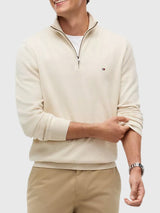 TOMMY HILFIGER Classic Quarter-Zip Sweater,78J9329-BDS