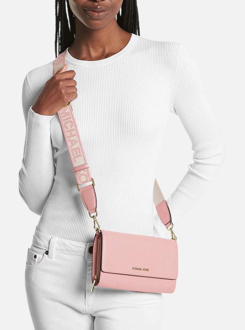Michael Kors Women's  Jet Set Large Leather Crossbody Bag