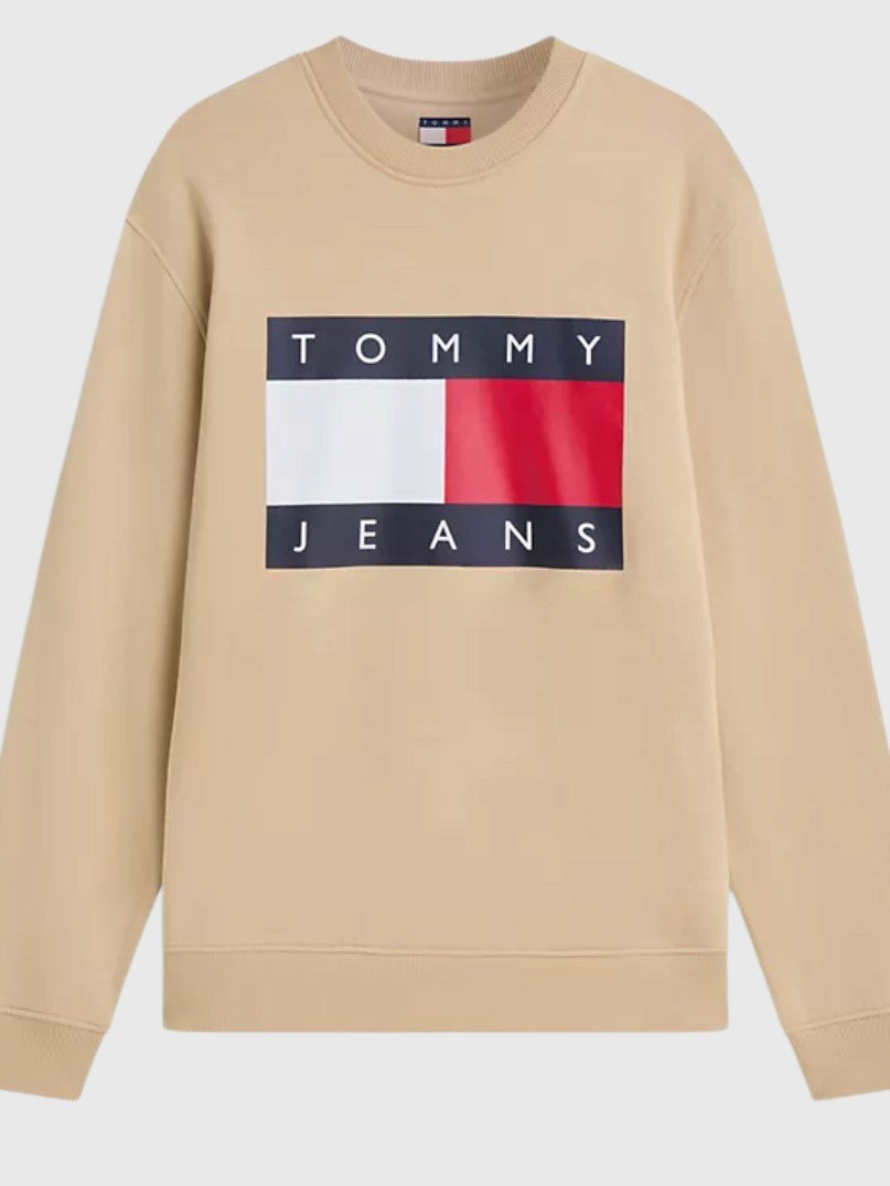 TOMMY HILFIGER Jeans Big Flag Logo Sweatshirt,DM22643-MBM