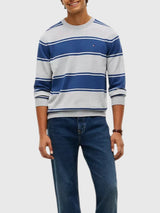 TOMMY HILFIGER Rugby Stripe Crewneck Sweater,XM07954-P61