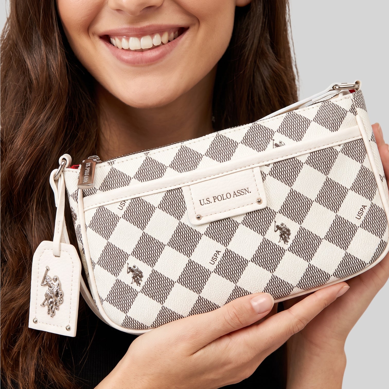 DIAMOND SIGNATURE CROSSBODY BAGUETTE BAG,27A176-AA00A