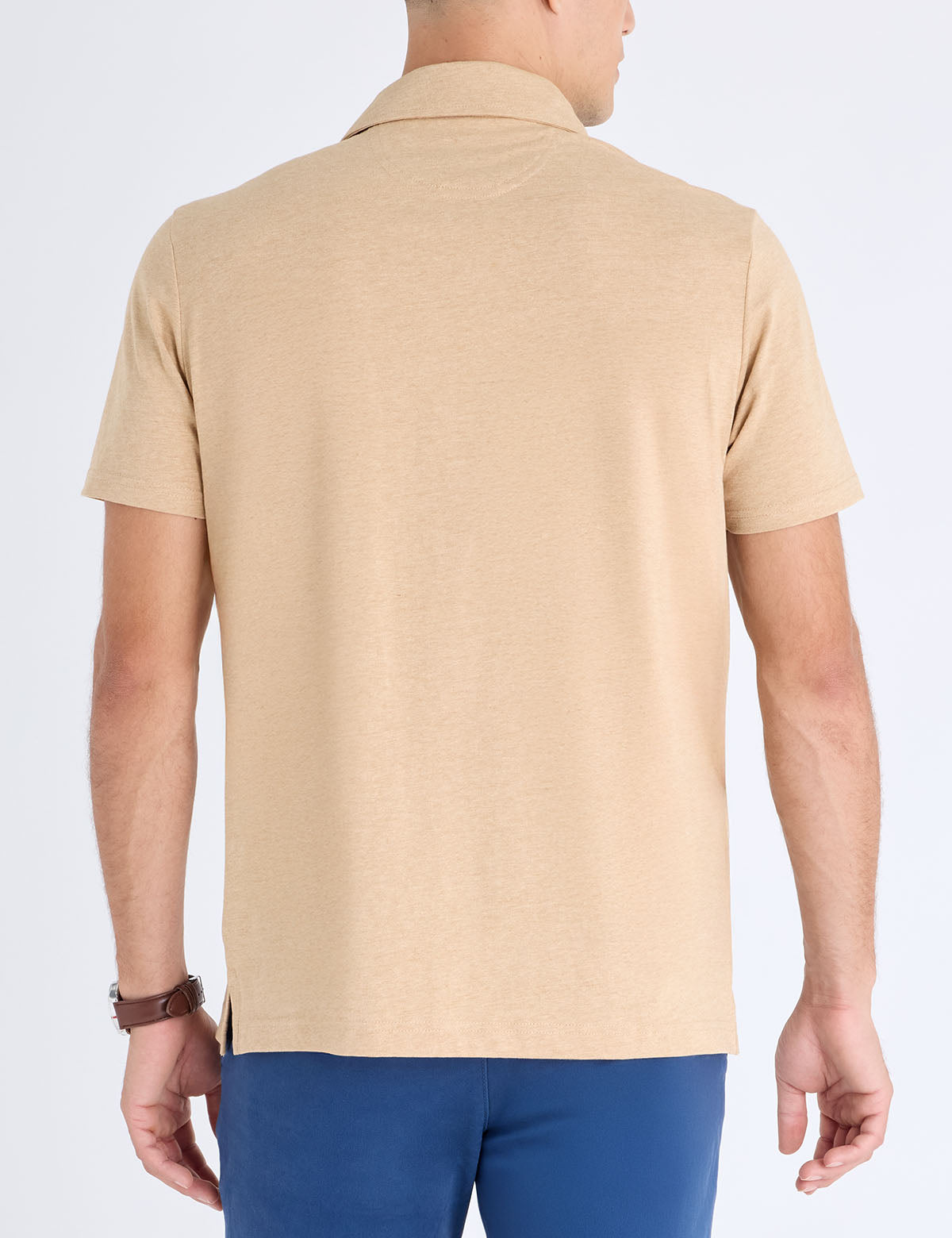 11D941-2W00A,ENGINEERED PRINTED STRIPE JERSEY POLO SHIRT