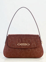 Avelina Rhinestone Logo Shoulder Bag