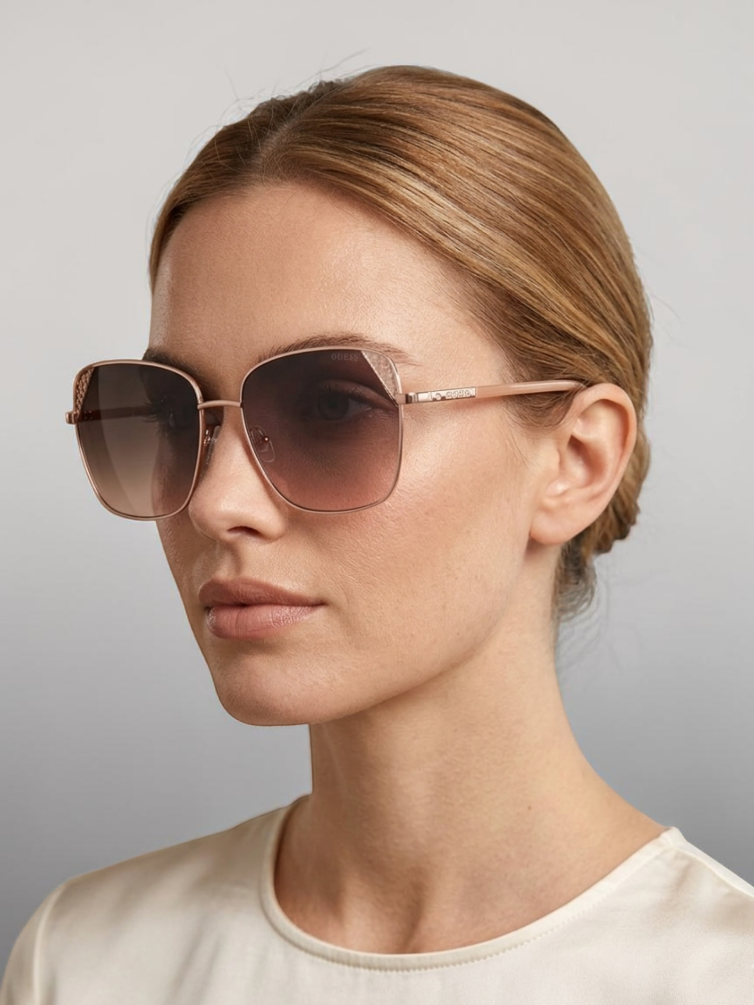 Guess 59mm Butterfly Sunglasses