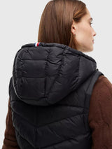TOMMY HILFIGER Lightweight Quilted Hooded Vest,XW09417-DW5