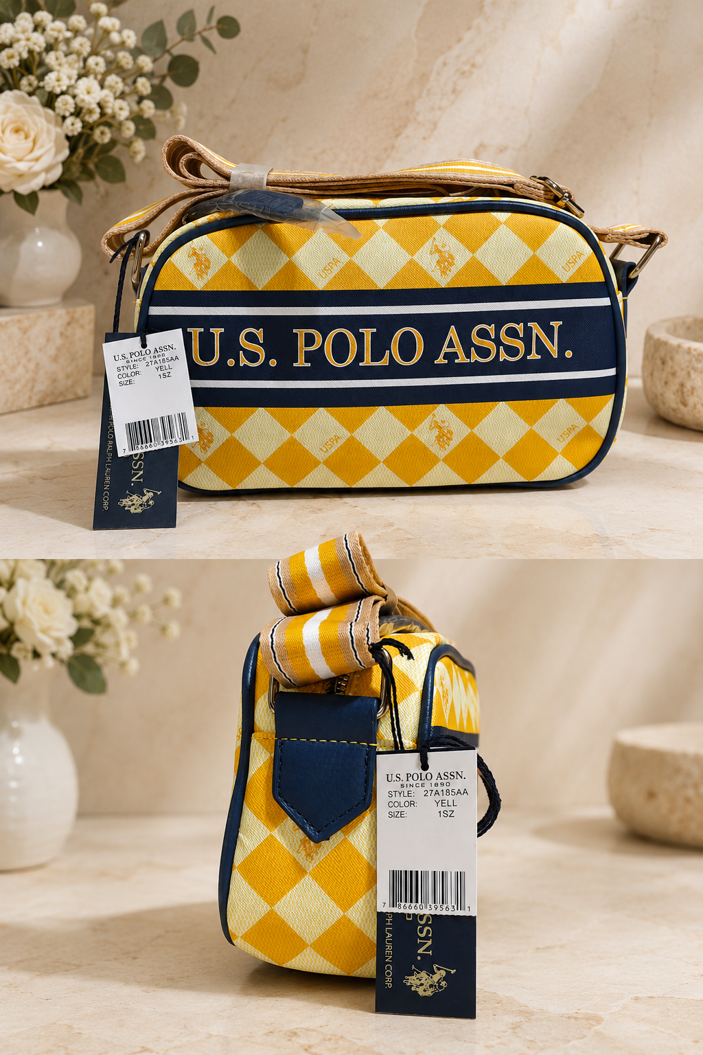 Immediate DIAMOND STRIPE CROSSBODY BAG,27A185-AA00A