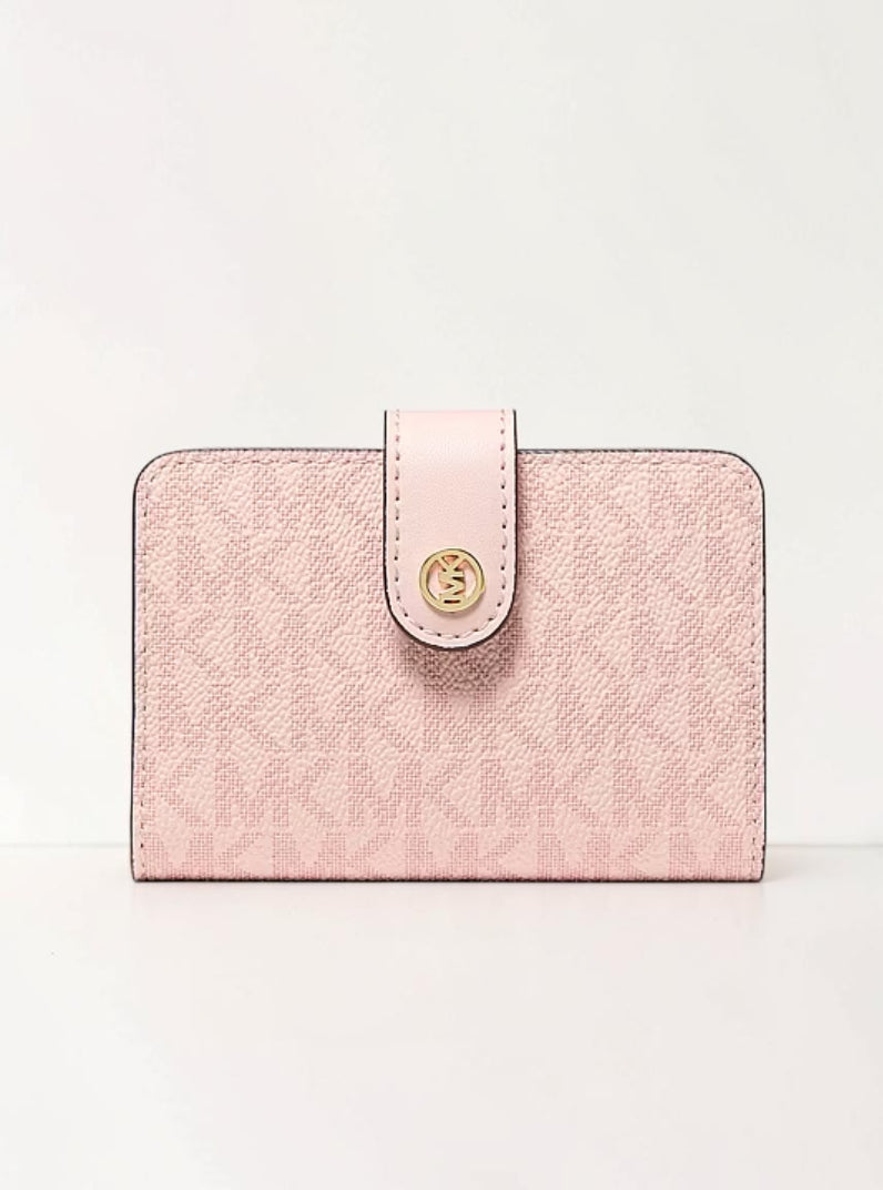 Jet Set Travel Small Signature Logo wallet,35F6GTVF1Y