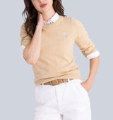 USPA MARLED CREW NECK SWEATER,321119C