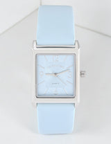 LADIES SLATE BLUE SQUARE WATCH,USC42161UO-0000A