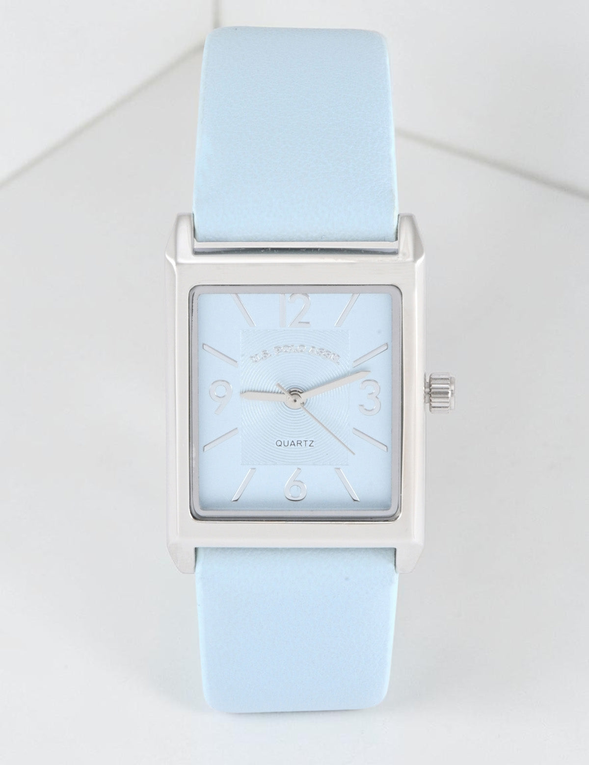 LADIES SLATE BLUE SQUARE WATCH,USC42161UO-0000A