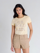 Immediate STACKED FLORAL PRINT STONE SCOOP T-SHIRT 21T0091-1D00A