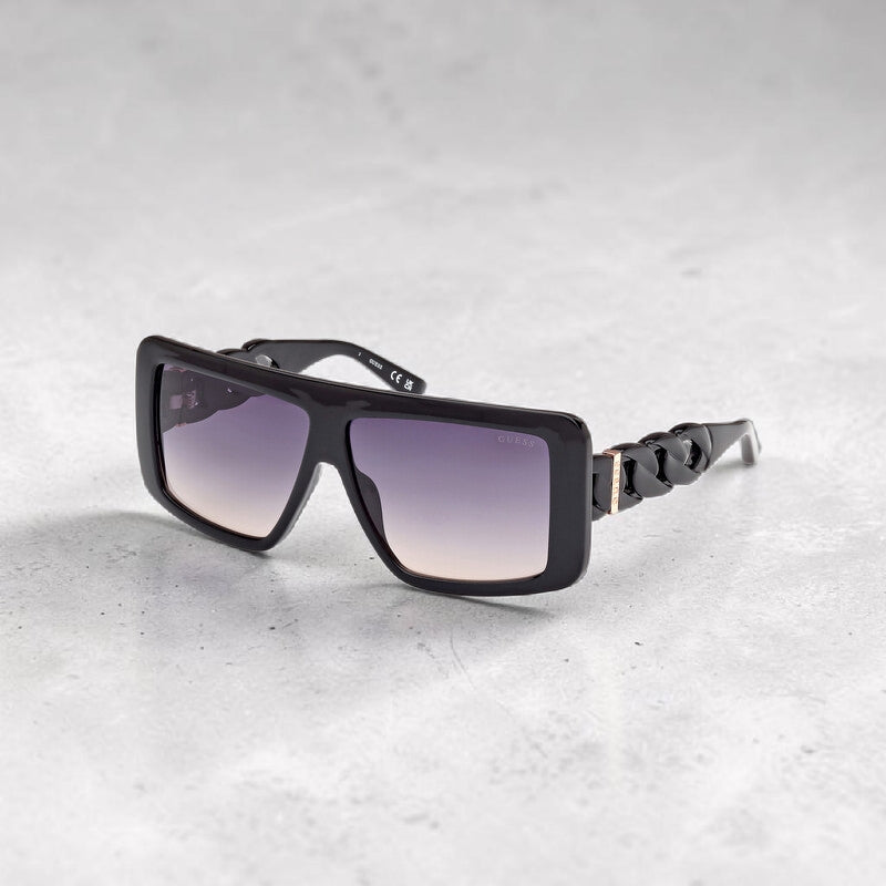 Guess 
Smoke Gradient Rectangular Ladies Sunglasses
Item No. GU00109 01B 60