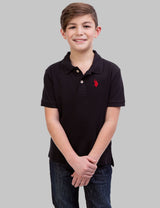 BOYS SOLID PIQUE POLO SHIRT
