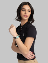 SLIM FIT INTERLOCK POLO SHIRT