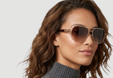 Brown Gradient Navigator Ladies Sunglasses