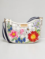 FLORAL DIAMOND CROSSBODY BAG,27A183-AA00A