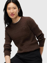 TOMMY HILFIGER Cable Knit Sweater,XW07179-DW5
