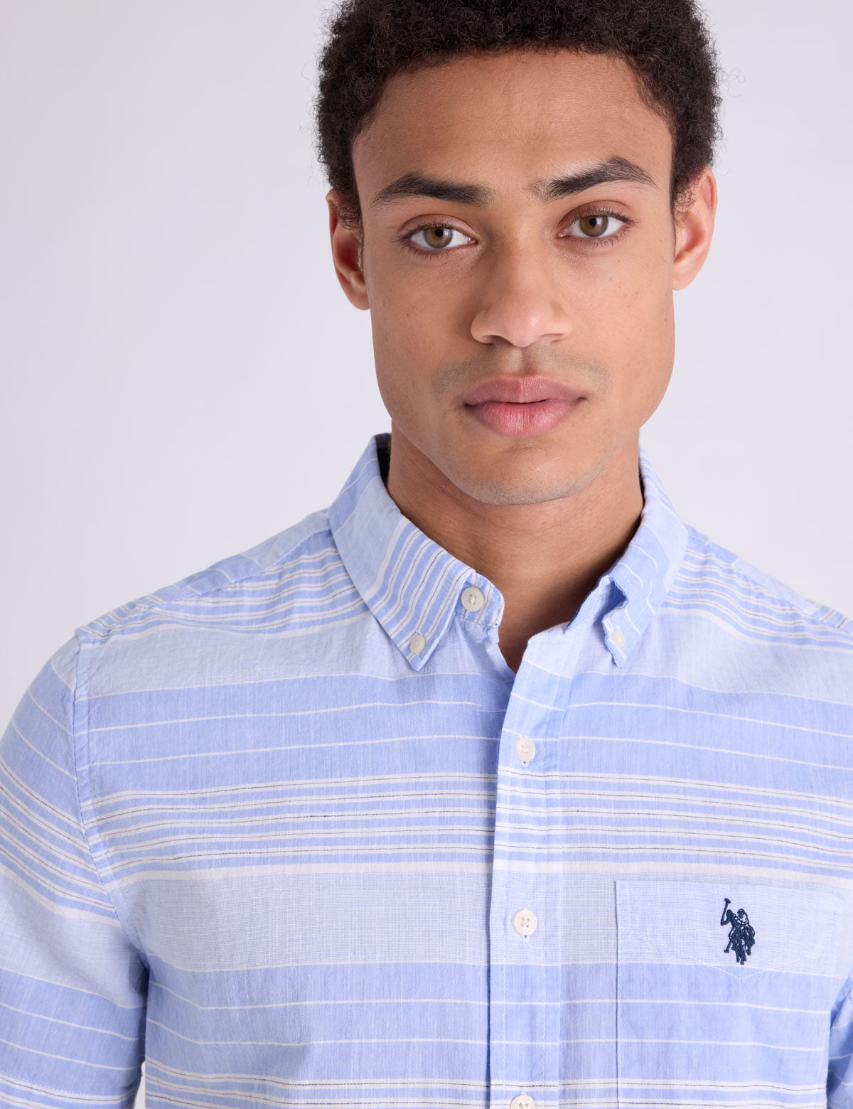 SLUB POPLIN WITH DOBBY SHORT SLEEVE SHIRT Serial 11H0280-VQ00A