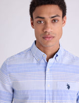 SLUB POPLIN WITH DOBBY SHORT SLEEVE SHIRT Serial 11H0280-VQ00A