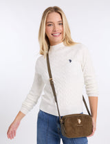 US.POLO.ASSN SUEDE CROSSBODY BAG ,27A399-AA00A