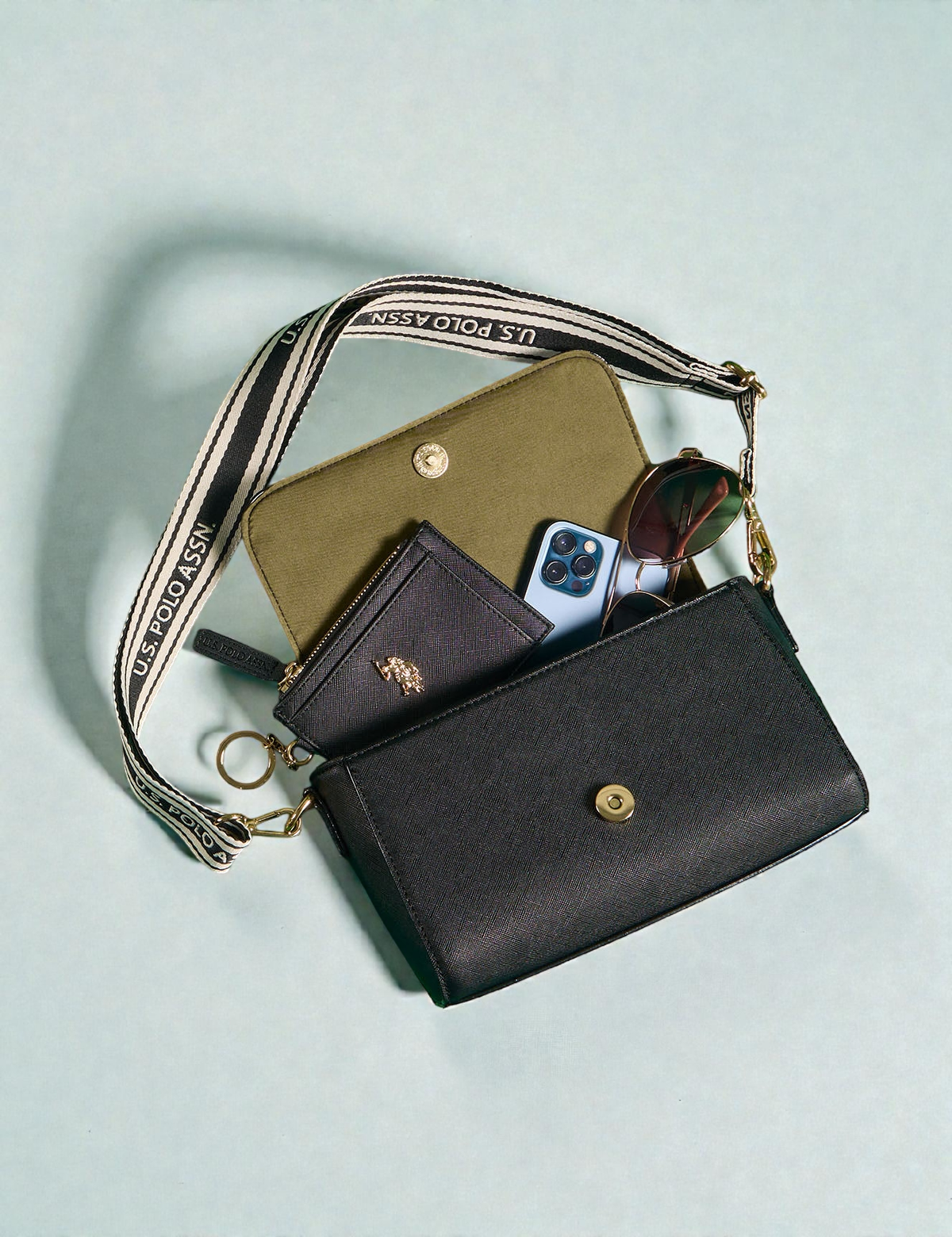 U.S Polo ENAMEL CROSSBODY BAG 27A396-AA00A