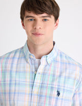 SHORT SLEEVE PLAID POPLIN SHIRT Serial 11H0378-VQ00A