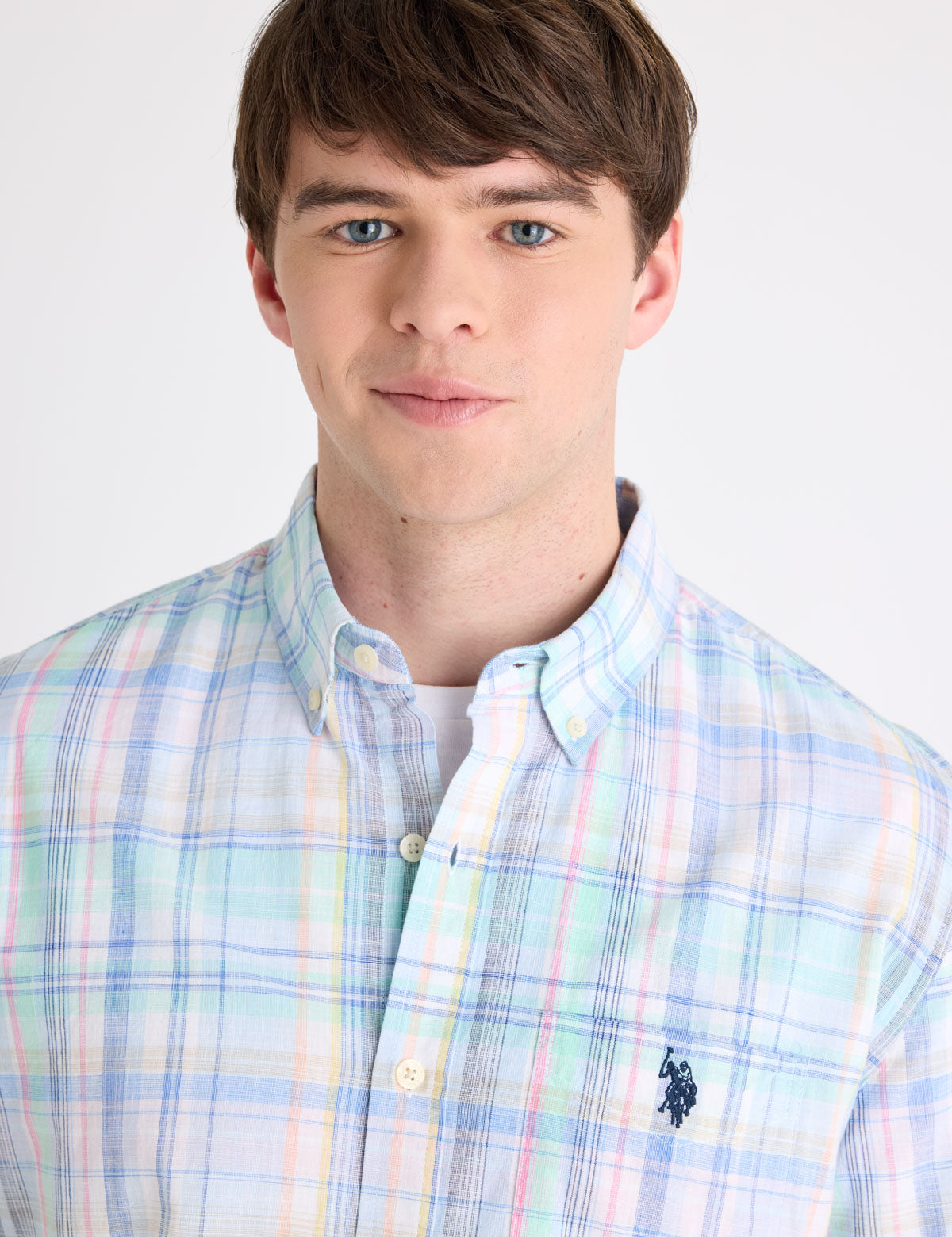 SHORT SLEEVE PLAID POPLIN SHIRT Serial 11H0378-VQ00A