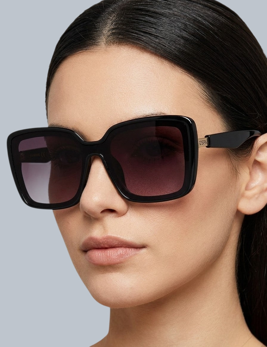 SCULPTED SQUARE GRADIENT SUNGLASSES,PA5127-0000A