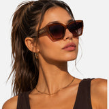 Guess Brown Gradient Cat Eye Ladies Sunglasses,GF00016