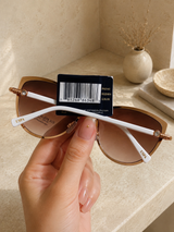 Immediate LADIES METAL CAT-EYE SUNGLASSES,  PA5143-0000A