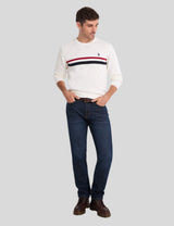 US.POLO.ASSN SIGNATURE STRIPE COTTON CREW NECK SWEATER, USUF6S5269