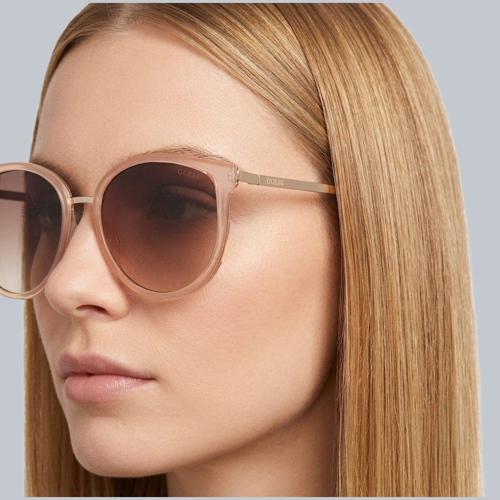 Guess 
Brown Gradient Teacup Ladies Sunglasses
Item No. GF0428 57F 56