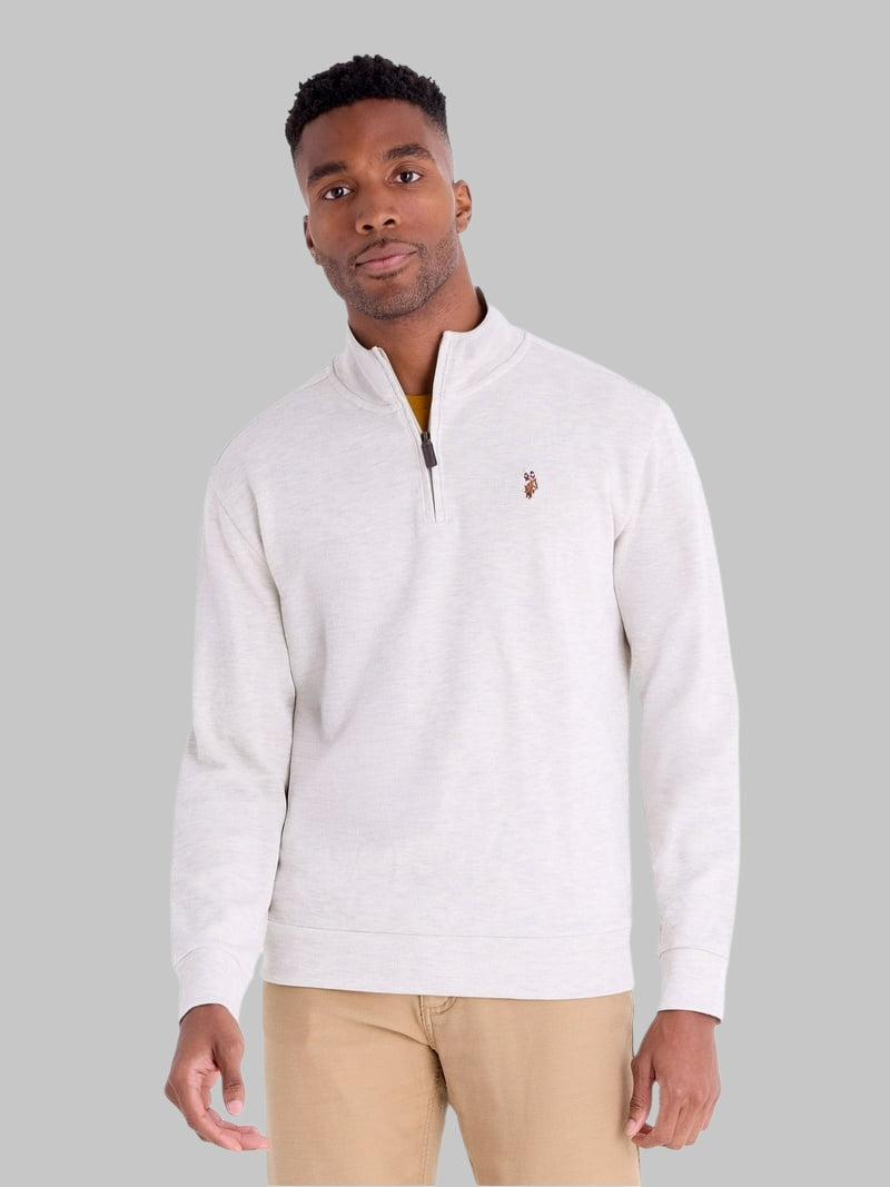 U.S. Polo Assn. Men's Quarter Zip Flatback