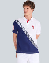 TRICOT SASH COLORBLOCK PIQUE POLO SHIRT,11P0231-3O00A
