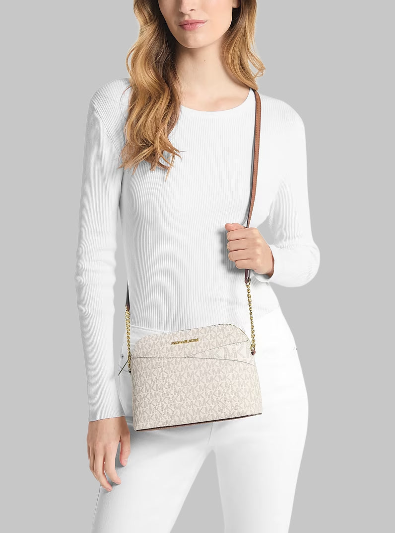 Jet Set Travel Medium Logo Dome Crossbody Bag,35F1GTVC6B